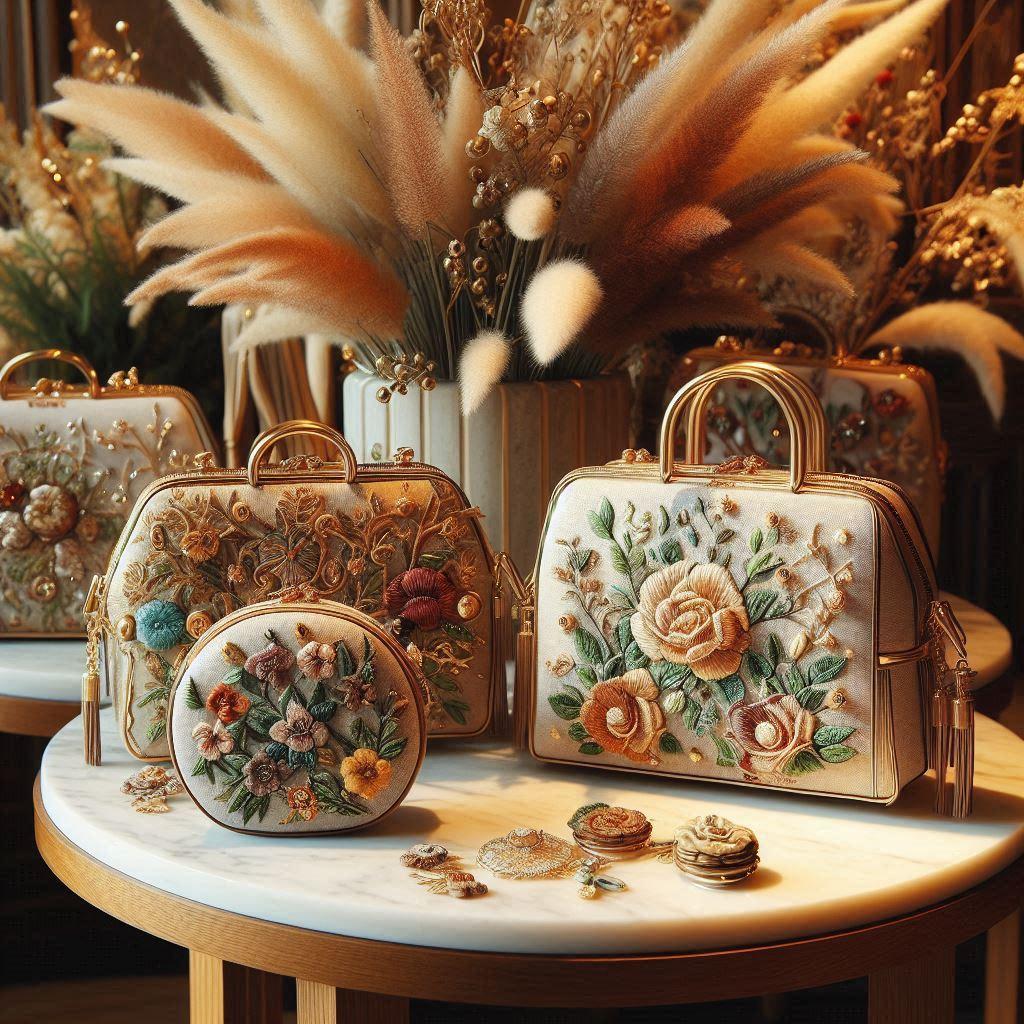 Elegant embroidery bags