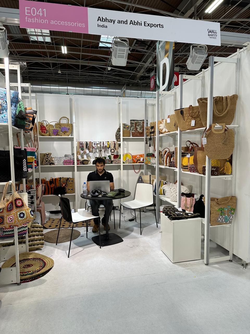 Trade fair showcasing new fabric collection